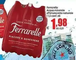 Elite Ferrarelle Acqua minerale effervescente naturale offerta