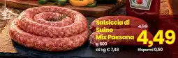 Prix Quality Salsiccia di Suino Mix Paesana offerta