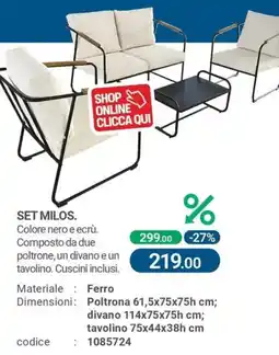 Cfadda Set milos offerta