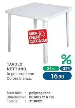 Cfadda Tavolo nettuno offerta