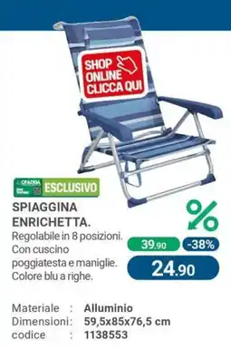 Cfadda Spiaggina enrichetta offerta