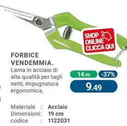 Cfadda Forbice vendemmia offerta