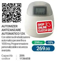 Cfadda Automizer antizanzare automatico 12v offerta