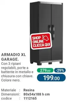 Cfadda Armadio xl garage offerta