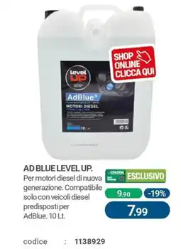 Cfadda Ad blue level up offerta