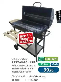 Cfadda Barbecue rettangolare offerta
