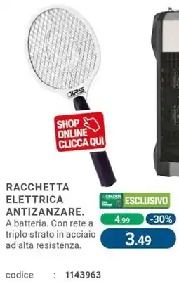 Cfadda Racchetta elettrica antizanzare offerta