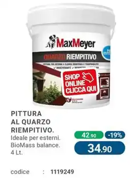Cfadda Maxmeyer pittura al quarzo riempitivo offerta
