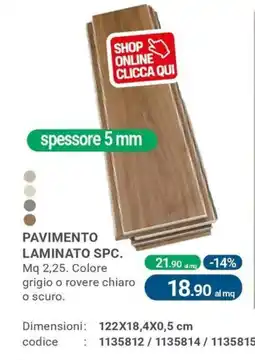 Cfadda Pavimento laminato spc offerta
