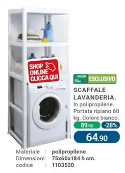 Cfadda Scaffale lavanderia offerta