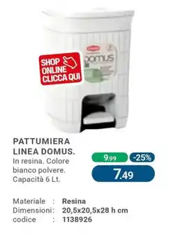 Cfadda Pattumiera linea domus offerta