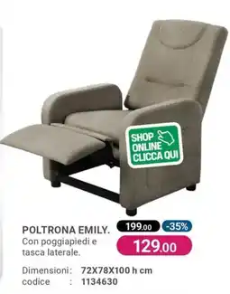 Cfadda Poltrona emily offerta