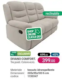 Cfadda Divano comfort offerta