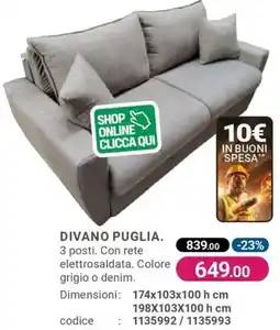 Cfadda Divano puglia offerta