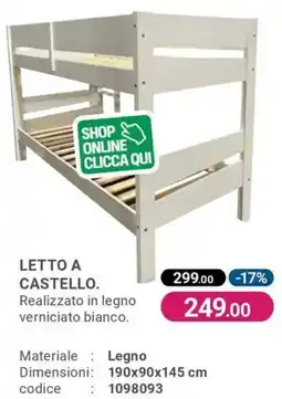 Cfadda Letto a castello offerta