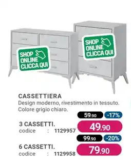 Cfadda Cassettiera design moderno offerta