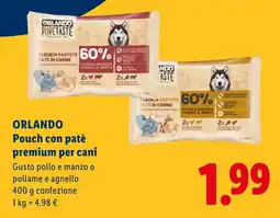 Lidl ORLANDO Pouch con patè premium per cani offerta