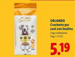 Lidl ORLANDO Crochette per cani con Inulina offerta