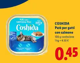Lidl Coshida Patè per gatti con salmone offerta