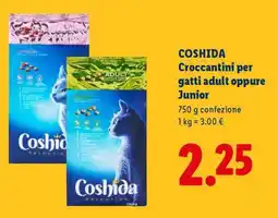 Lidl COSHIDA Croccantini per gatti adult oppure Junior offerta