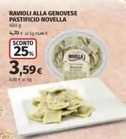 Coop Ravioli alla genovese Pastificio Novella offerta
