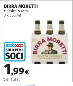 Coop BIRRA MORETTI offerta