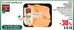 Conad POLLO A METÀ IN PARTI SAPORIDEA CONAD PERCORSO QUALITÀ offerta