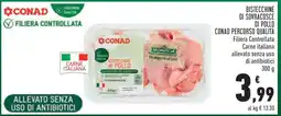 Conad Bistecchine di sovracosce di pollo offerta