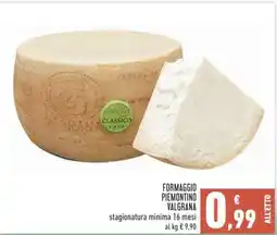 Conad FORMAGGIO PIEMONTINO VALGRANA offerta