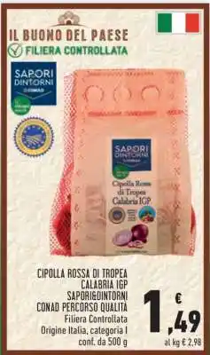 Conad Cipolla Rossa di Tropea Calabria IGP offerta