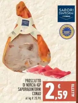 Conad PROSCIUTTO DI NORCIA IGP SAPORI&DINTORNI CONAD offerta