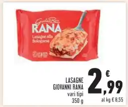 Conad Lasagne Giovanni Rana offerta