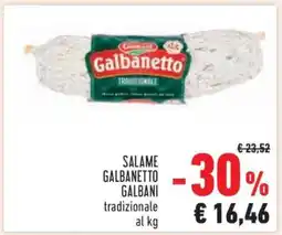 Conad Salame Galbanetto Galbani offerta