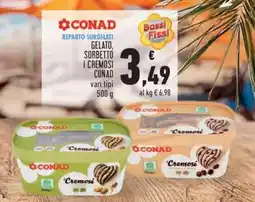 Conad GELATO, SORBETTO I CREMOSI CONAD offerta