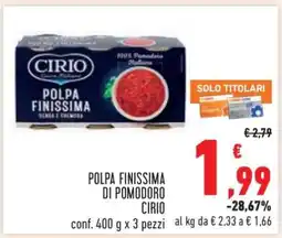 Conad Polpa Finissima di pomodoro Cirio offerta