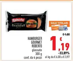 Conad Hamburger Gourmet ROBERTO offerta
