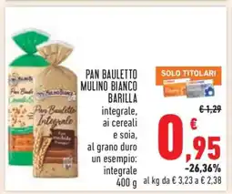 Conad PAN BAULETTO MULINO BIANCO BARILLA offerta