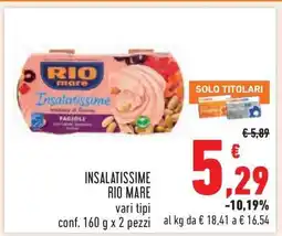 Conad Insalatissime Rio Mare offerta