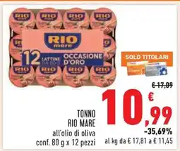Conad TONNO RIO MARE offerta