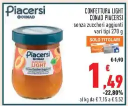 Conad CONFETTURA LIGHT CONAD PIACERSI offerta