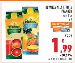 Conad Bevanda alla frutta Pfanner offerta