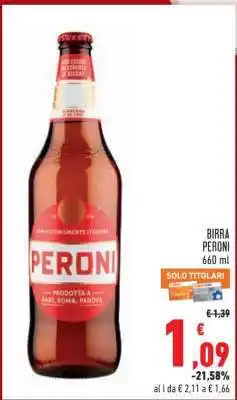 Conad Birra Peroni offerta