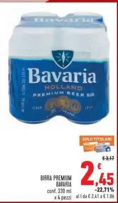 Conad Birra Premium BAVARIA offerta
