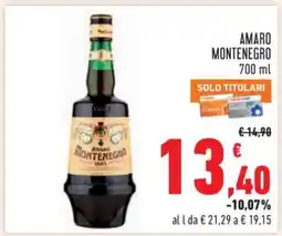 Conad Amaro Montenegro offerta