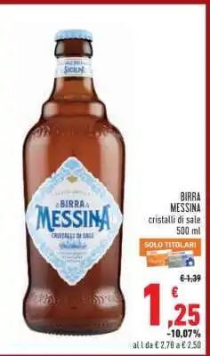 Conad Birra MESSINA offerta