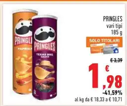 Conad PRINGLES vari tipi offerta