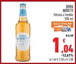 Conad BIRRA MORETTI offerta