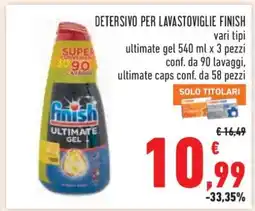 Conad Detersivo per Lavastoviglie Finish offerta