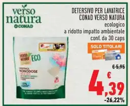 Conad Detersivo per lavatrice Conad Verso Natura offerta
