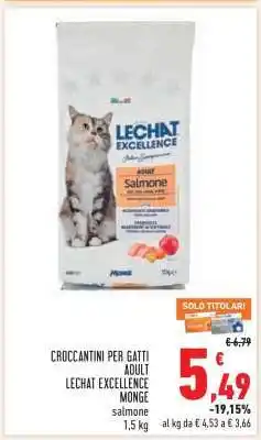 Conad CROCCANTINI PER GATTI ADULT LECHAT EXCELLENCE MONGE offerta